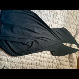 American Apparel Black Wrap Dress